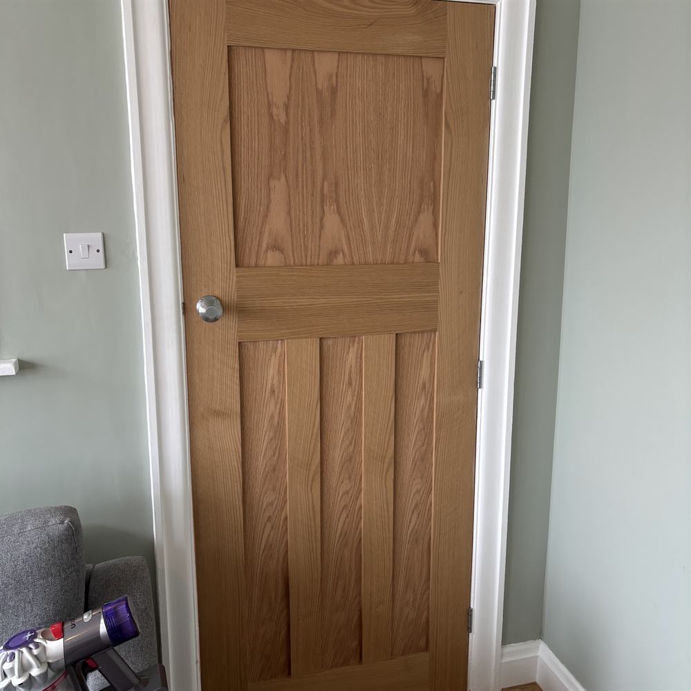 Oak veneer internal door